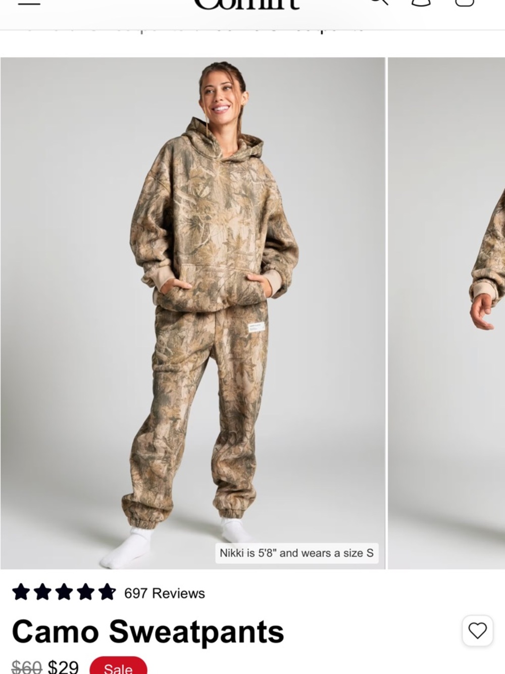 Comfrt jogger sweatpants in High Sierra camo. New in Bag! New with Tags! - Picture 2 of 4